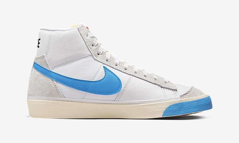 2022年 発売予定！ナイキ ブレーザー ミッド 77 “リマースタード/ホワイト/フォトブルー” (NIKE BLAZER MID 77 “Remastered/White/Photo Blue”) [DQ7673-102]