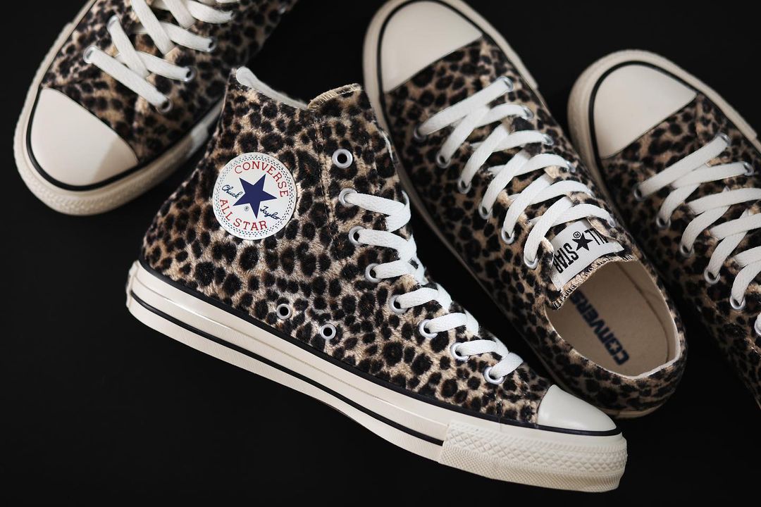 【国内 9/16 発売】レパード柄の起毛素材を採用した CONVERSE ALL STAR LEOPARDFUR OX/HI (コンバース オールスター レパードファー)