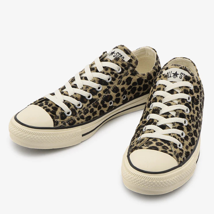 【国内 9/16 発売】レパード柄の起毛素材を採用した CONVERSE ALL STAR LEOPARDFUR OX/HI (コンバース オールスター レパードファー)