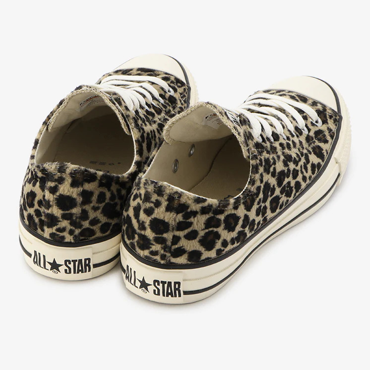 【国内 9/16 発売】レパード柄の起毛素材を採用した CONVERSE ALL STAR LEOPARDFUR OX/HI (コンバース オールスター レパードファー)