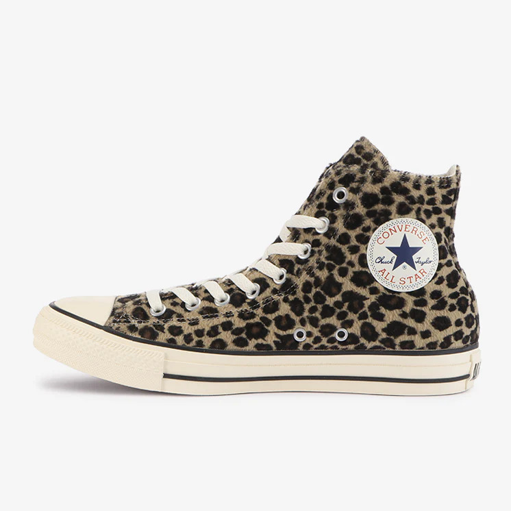 【国内 9/16 発売】レパード柄の起毛素材を採用した CONVERSE ALL STAR LEOPARDFUR OX/HI (コンバース オールスター レパードファー)