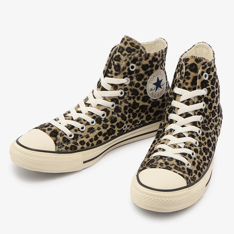 【国内 9/16 発売】レパード柄の起毛素材を採用した CONVERSE ALL STAR LEOPARDFUR OX/HI (コンバース オールスター レパードファー)