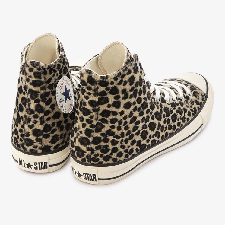 【国内 9/16 発売】レパード柄の起毛素材を採用した CONVERSE ALL STAR LEOPARDFUR OX/HI (コンバース オールスター レパードファー)