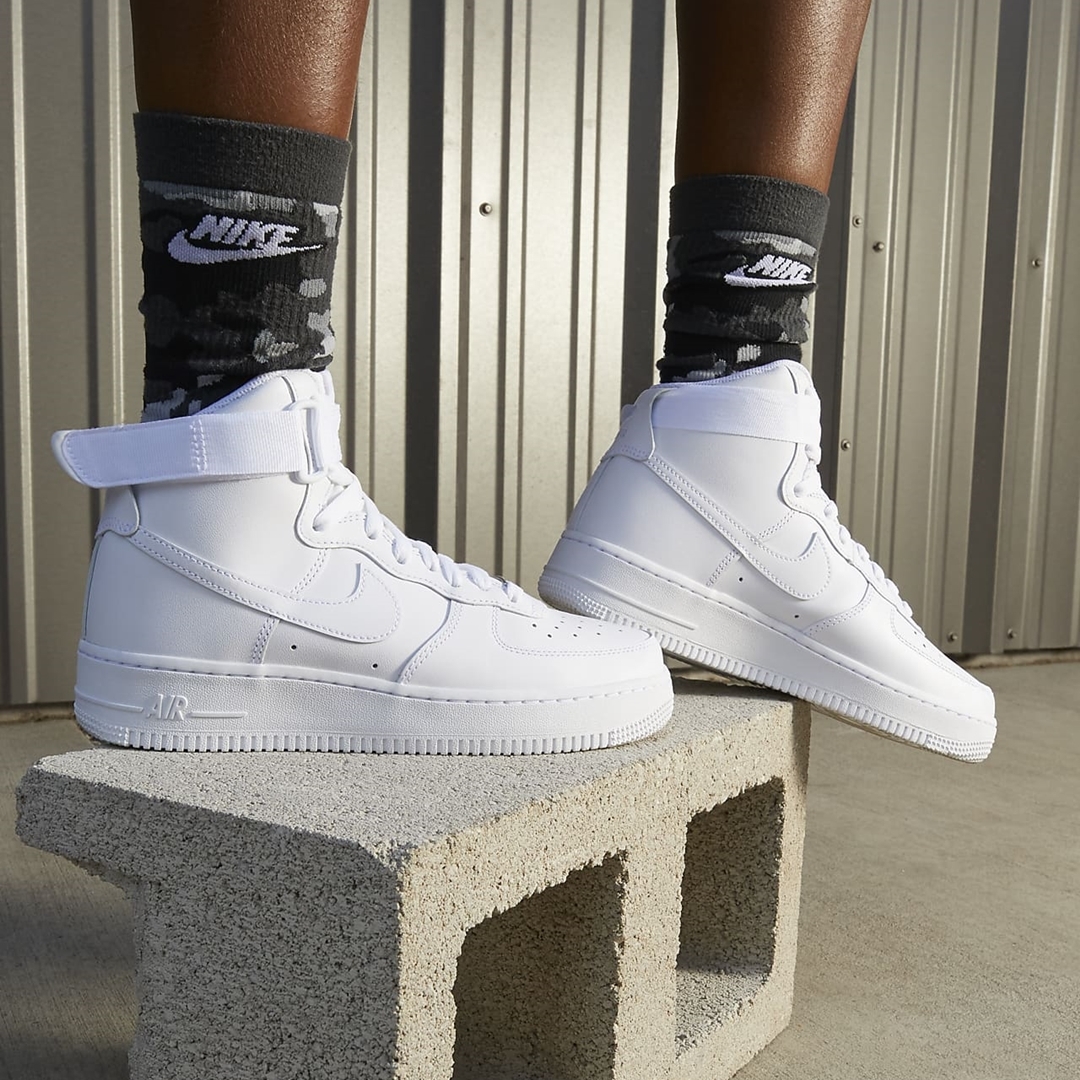 海外発売！ナイキ ウィメンズ エア フォース 1 ハイ “トリプルホワイト” (NIKE WMNS AIR FORCE 1 HIGH “Triple White”) [DD9624-100]