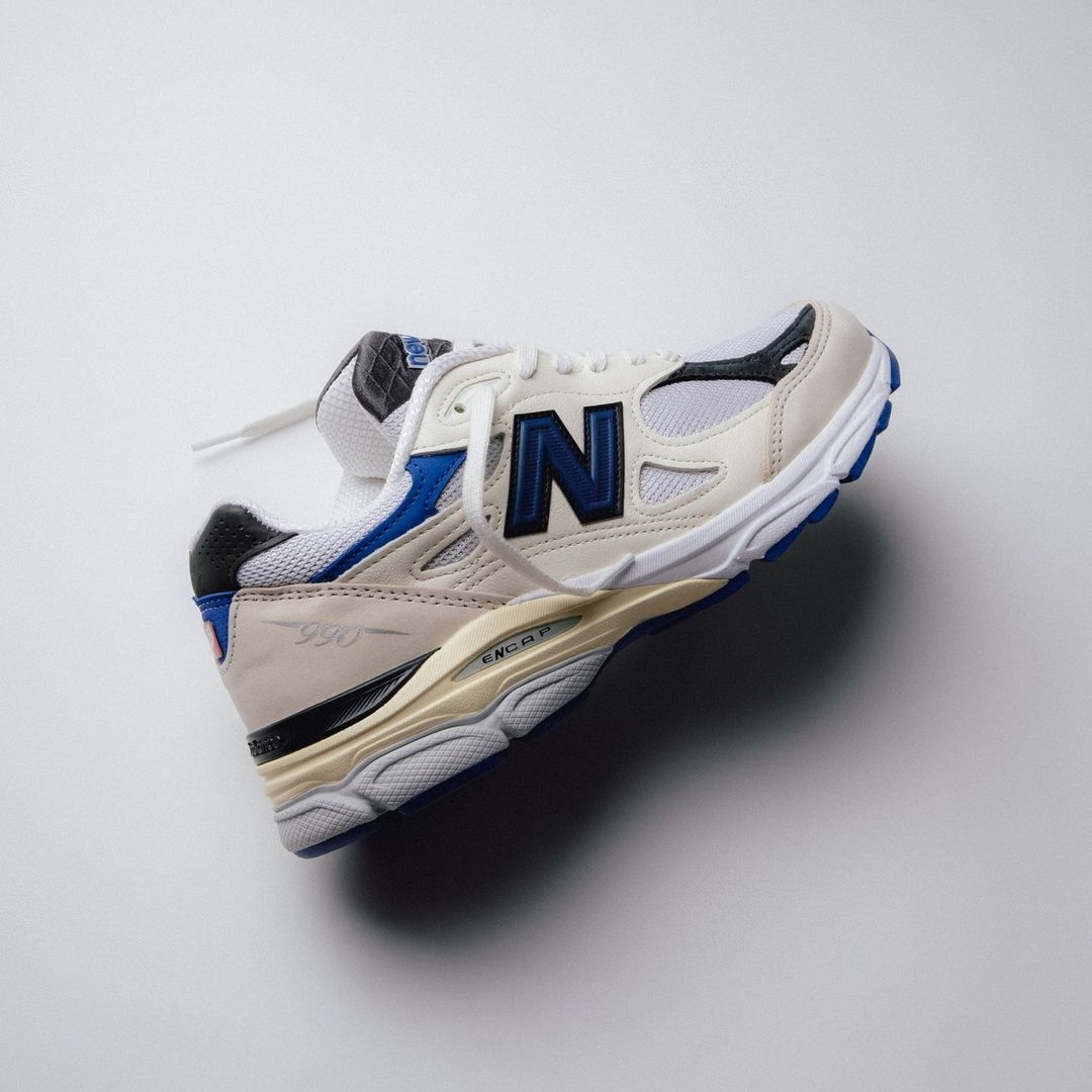 【国内 11/23 発売】New Balance M990v3 WB3 “White/Blue” Made in USA (ニューバランス メイドインUSA)