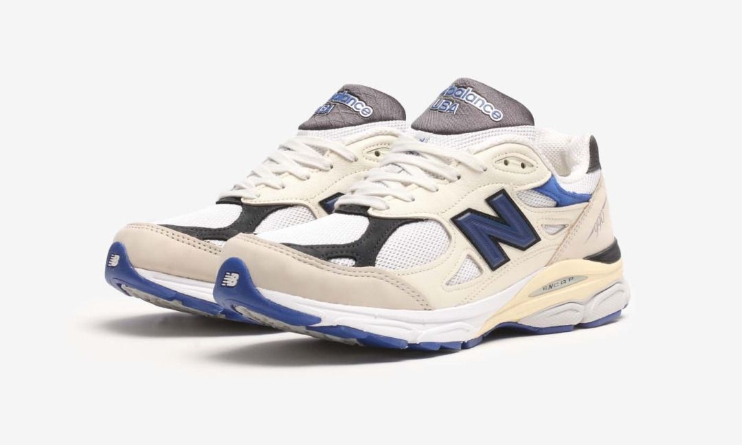 【国内 11/23 発売】New Balance M990v3 WB3 “White/Blue” Made in USA (ニューバランス メイドインUSA)