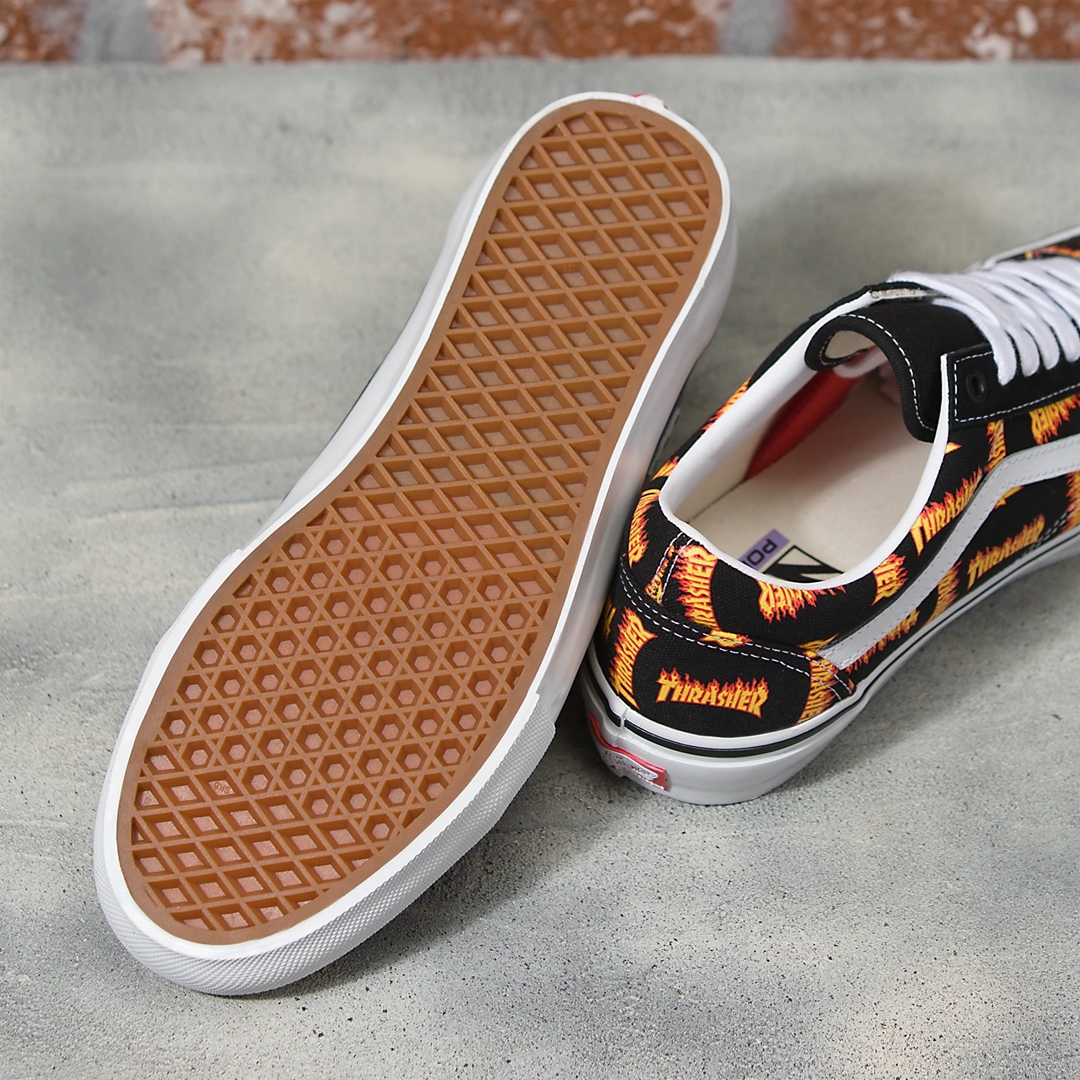 【国内 10/8 発売】VANS EXCLUSIVE X THRASHER OLD SKOOL “Black/Multi” (バンズ スラッシャー オールドスクール)