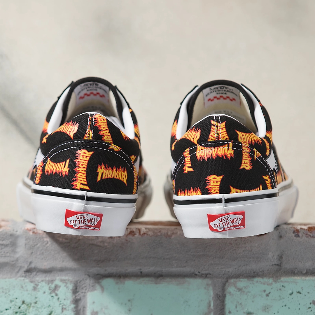 【国内 10/8 発売】VANS EXCLUSIVE X THRASHER OLD SKOOL “Black/Multi” (バンズ スラッシャー オールドスクール)