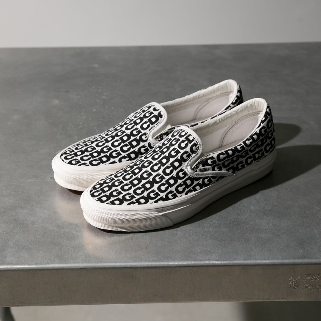 2022 F/W CDG × VANS SLIP-ON "White" (コム デ ギャルソン バンズ スリッポン “ホワイト” 2022年 秋冬)