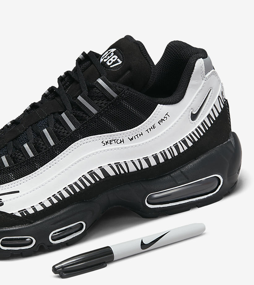 NIKEエアマックス95SE25.5airmax95SE black×white