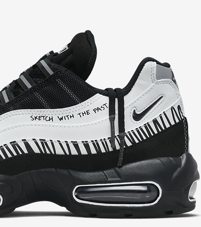 2022年 発売予定！ナイキ エア マックス 95 “スケッチ/ホワイト/ブラック” (NIKE AIR MAX 95 “Sketch/White/Black”) [DX4615-100]