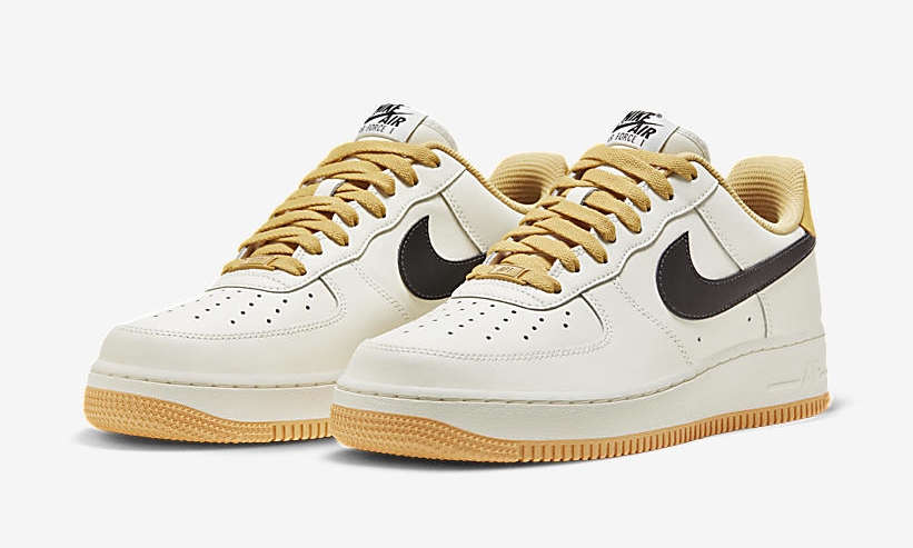 海外発売！ナイキ エア フォース 1 07 ロー “セイル/ブラック” (NIKE AIR FORCE 1 07 LOW “Sail/Black”) [FD9063-101]