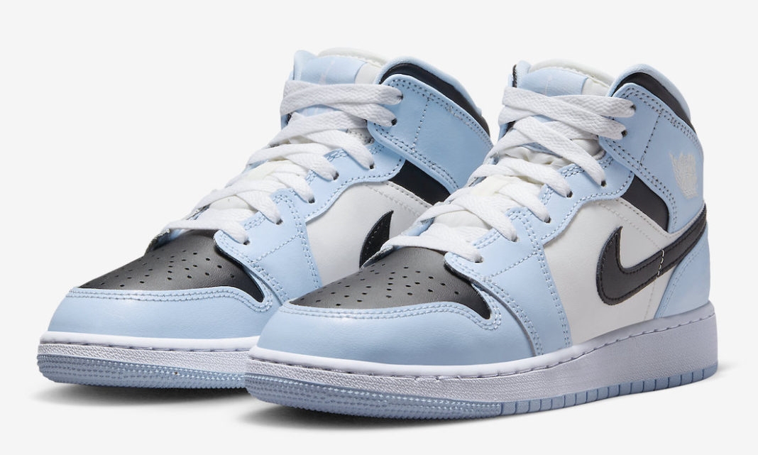 【国内 10/24 発売】ナイキ GS エア ジョーダン 1 ミッド “アイスブルー” (NIKE GS AIR JORDAN 1 MID “Ice Blue”) [555112-401]