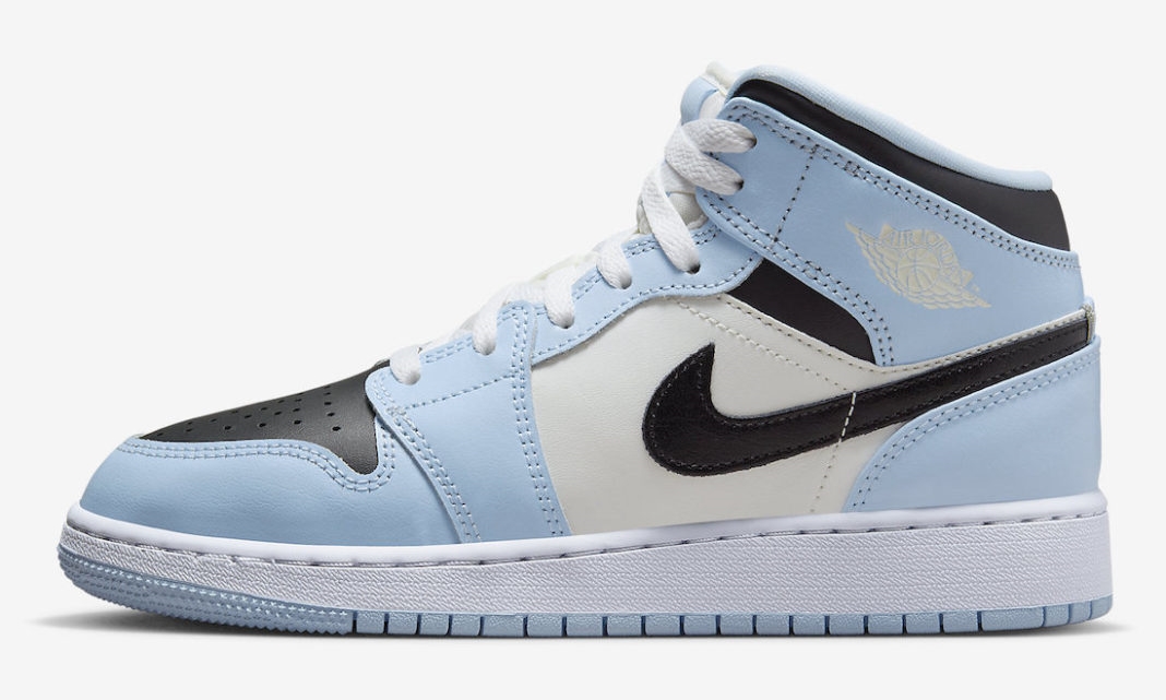 【国内 10/24 発売】ナイキ GS エア ジョーダン 1 ミッド “アイスブルー” (NIKE GS AIR JORDAN 1 MID “Ice Blue”) [555112-401]