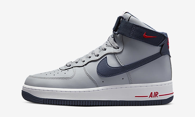 【国内 10/15 発売】ナイキ ウィメンズ エア フォース 1 ハイ QS “ペイトリオッツ/ウルフグレー” (NIKE WMNS AIR FORCE 1 HIGH QS “Patriots/Wolf Grey”) [DZ7338-001]