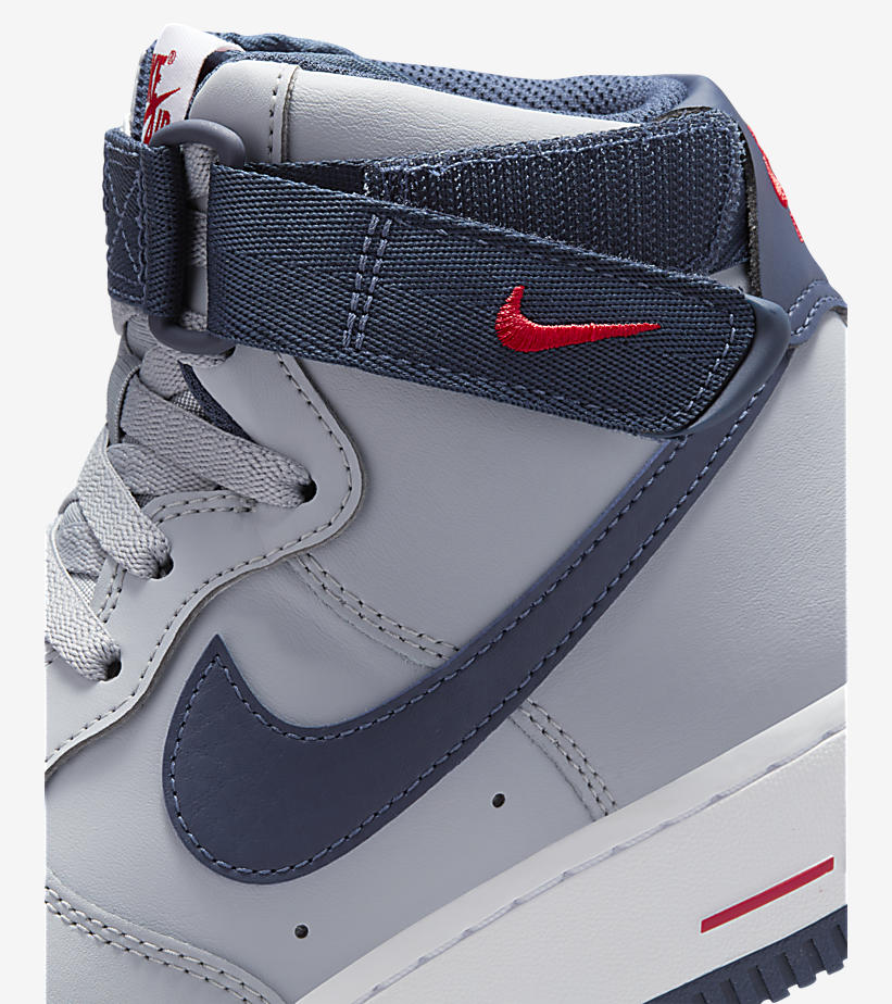 【国内 10/15 発売】ナイキ ウィメンズ エア フォース 1 ハイ QS “ペイトリオッツ/ウルフグレー” (NIKE WMNS AIR FORCE 1 HIGH QS “Patriots/Wolf Grey”) [DZ7338-001]