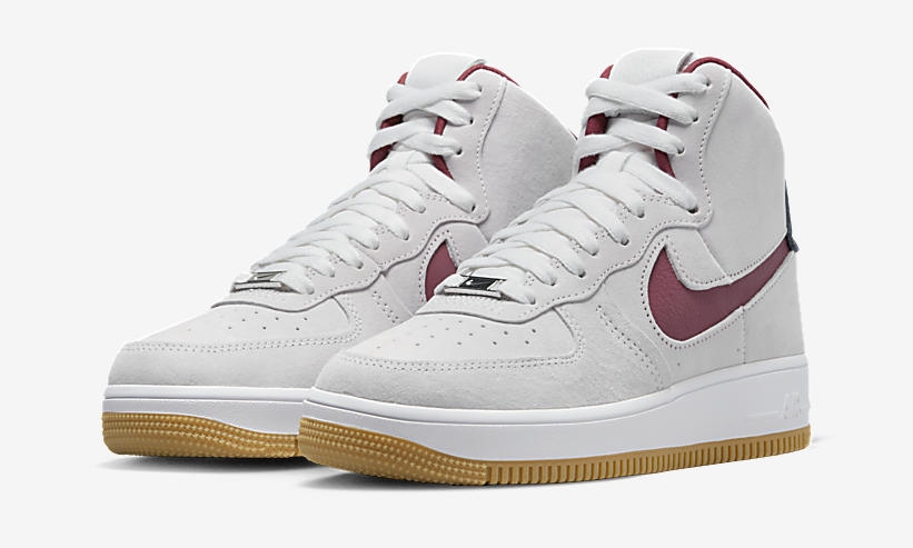 2022年 発売予定！ナイキ エア フォース 1 ハイ スカルプト “グレー/レッド/ガム” (NIKE AIR FORCE 1 HIGH SCULPT “Grey/Red/Gum”) [DC3590-104]