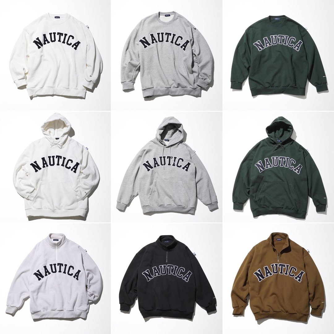 【フリークスストア爆売れ中】NAUTICA “Arch Logo” Crewneck/Hoodie/Cadet Collar Fleece (ノーティカ “アーチロゴ”)