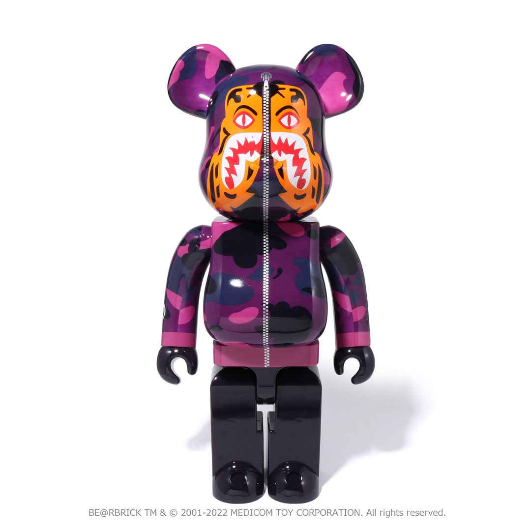 10/1 発売！A BATHING APE × BE@RBRICK コラボ最新作「CAMO TIGER 100%&400%/1000%」 (ア ベイシング エイプ ベアブリック)