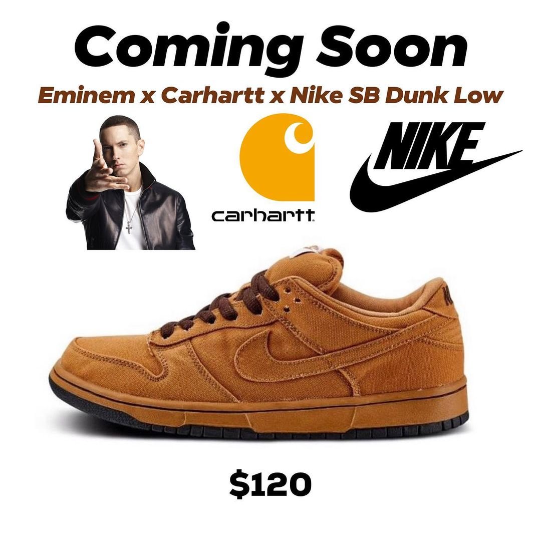 Eminem to Reportedly Release Sneaker with Carhartt and Nike SB in 2023
