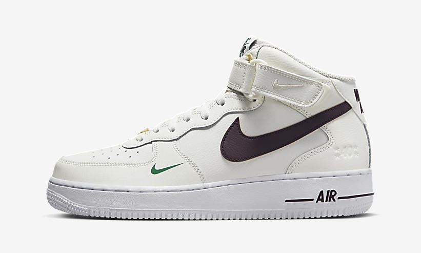 【国内 10/13 発売】ナイキ フォース 1 ミッド “40周年モデル/セイル/ブラウン” (NIKE AIR FORCE 1 MID “40th/Sail/Brown Basalt”) [DR9513-100]