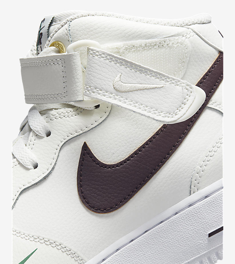 【国内 10/13 発売】ナイキ フォース 1 ミッド “40周年モデル/セイル/ブラウン” (NIKE AIR FORCE 1 MID “40th/Sail/Brown Basalt”) [DR9513-100]