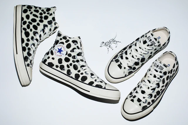 【国内 10/21 発売】ファー素材のダルメシアン柄をアッパーに採用した CONVERSE ALL STAR DALMATIANFUR OX/HI (コンバース オールスター ダルメシアンファー)