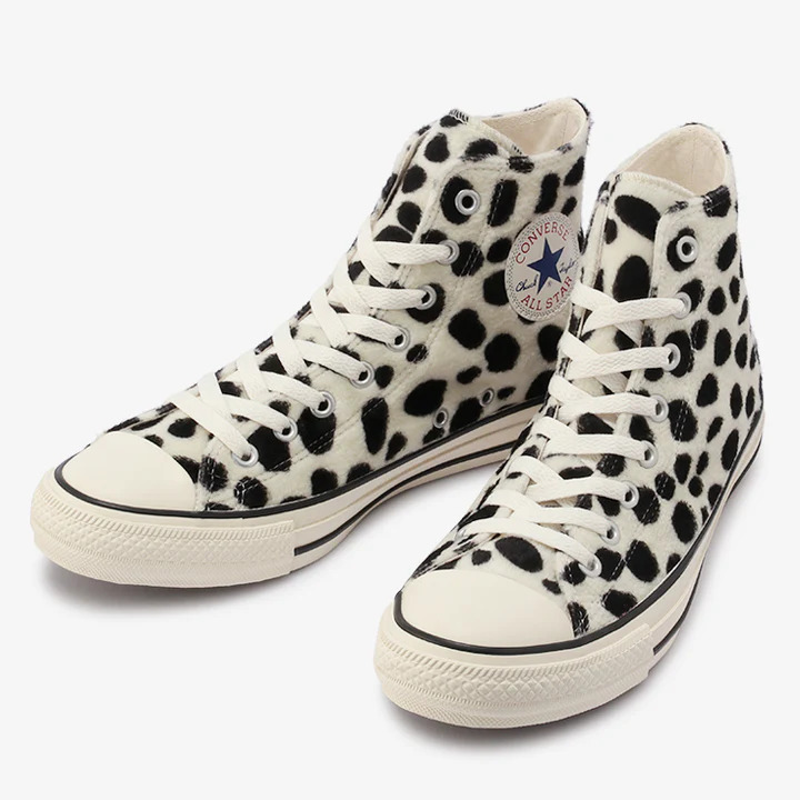 【国内 10/21 発売】ファー素材のダルメシアン柄をアッパーに採用した CONVERSE ALL STAR DALMATIANFUR OX/HI (コンバース オールスター ダルメシアンファー)