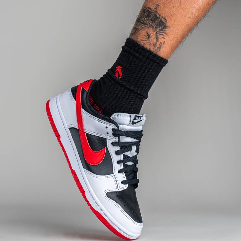 2023年 10月 発売予定！ナイキ ダンク ロー “ホワイト/ブラック/レッド” (NIKE DUNK LOW “White/Black/Red”) [FD9762-061]