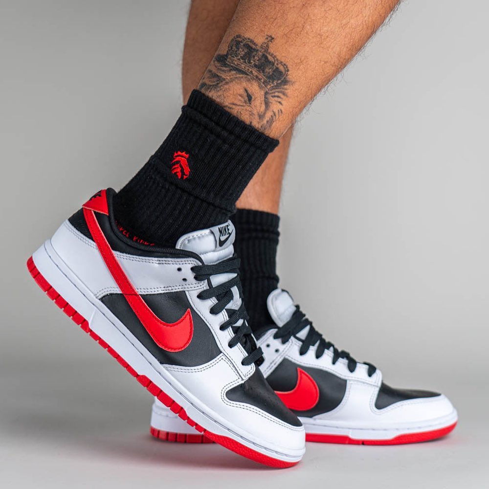 2023年 10月 発売予定！ナイキ ダンク ロー “ホワイト/ブラック/レッド” (NIKE DUNK LOW “White/Black/Red”) [FD9762-061]