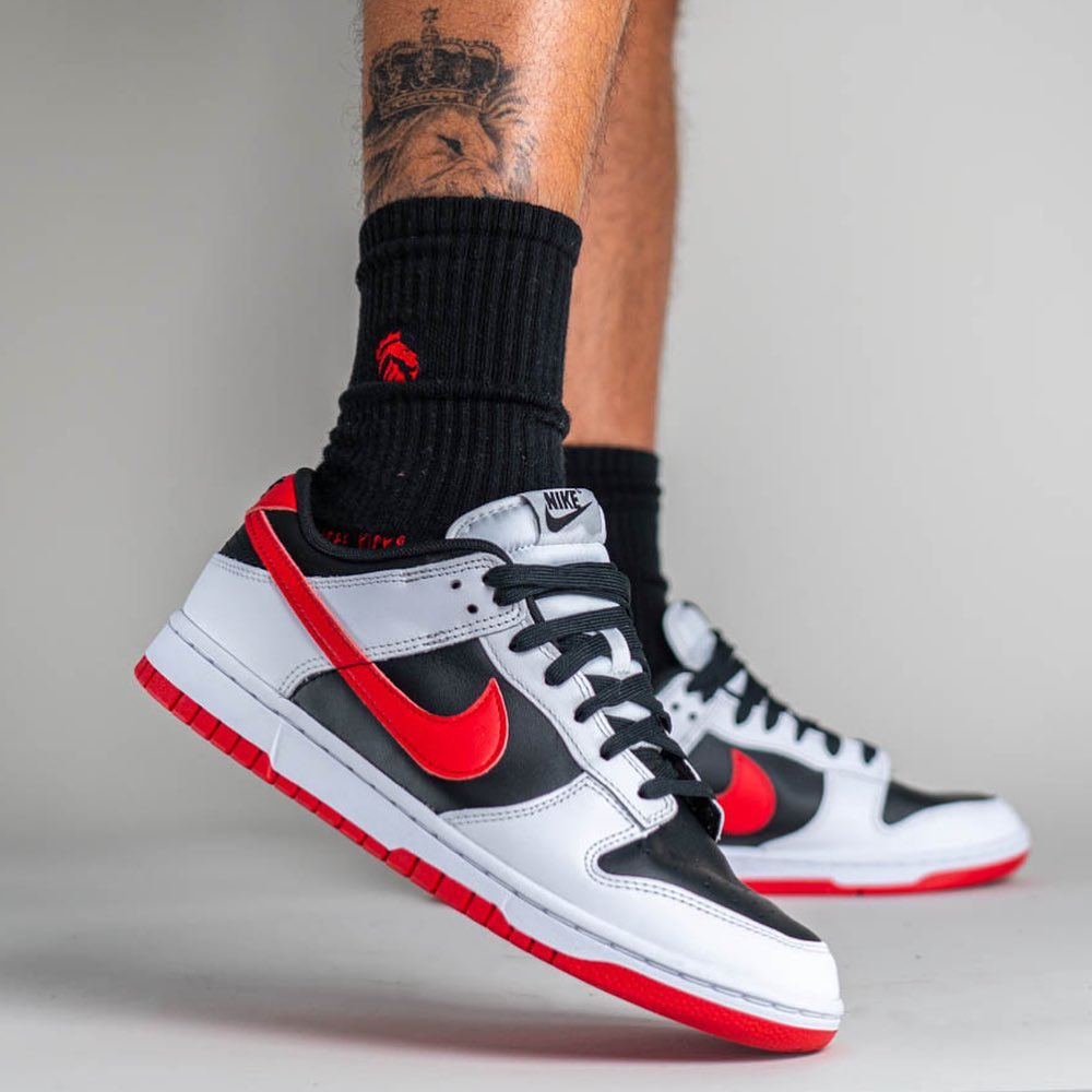 2023年 10月 発売予定！ナイキ ダンク ロー “ホワイト/ブラック/レッド” (NIKE DUNK LOW “White/Black/Red”) [FD9762-061]