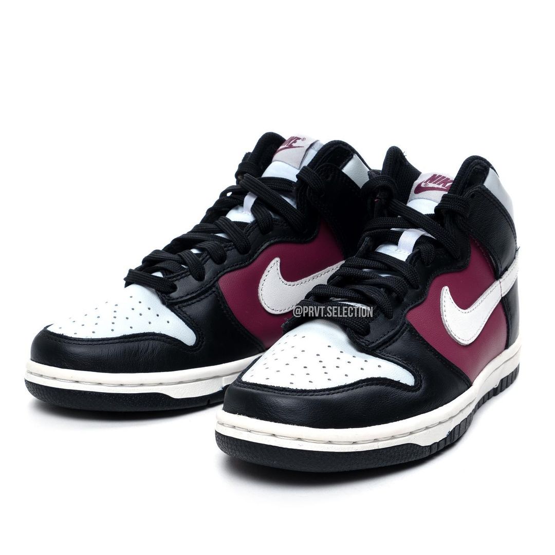 【国内 1/25 発売】ナイキ ダンク ハイ “グレー/ブラック/バーガンディ” (NIKE DUNK HIGH “Grey/Black/Burgundy”) [DD1869-005]