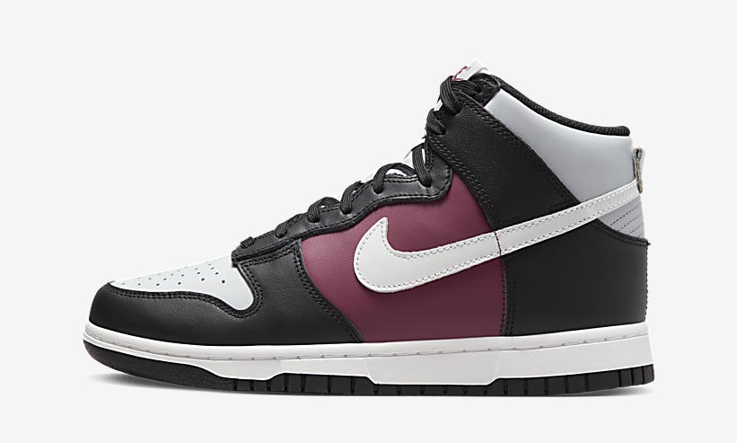 【国内 1/25 発売】ナイキ ダンク ハイ “グレー/ブラック/バーガンディ” (NIKE DUNK HIGH “Grey/Black/Burgundy”) [DD1869-005]