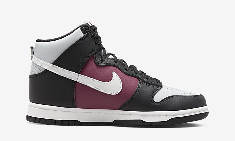 【国内 1/25 発売】ナイキ ダンク ハイ “グレー/ブラック/バーガンディ” (NIKE DUNK HIGH “Grey/Black/Burgundy”) [DD1869-005]