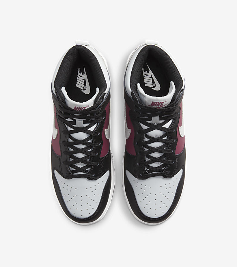 【国内 1/25 発売】ナイキ ダンク ハイ “グレー/ブラック/バーガンディ” (NIKE DUNK HIGH “Grey/Black/Burgundy”) [DD1869-005]