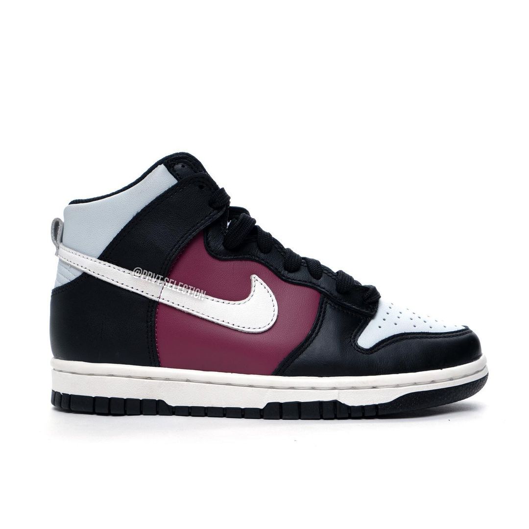 【国内 1/25 発売】ナイキ ダンク ハイ “グレー/ブラック/バーガンディ” (NIKE DUNK HIGH “Grey/Black/Burgundy”) [DD1869-005]