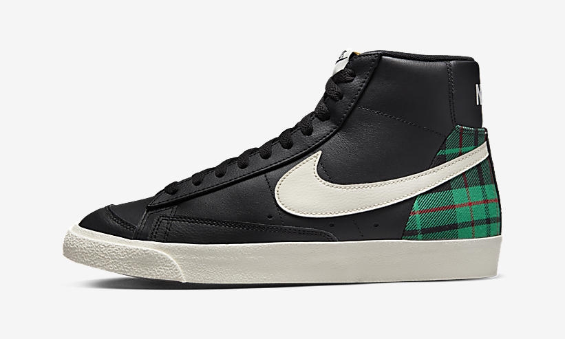 【国内 1/15 発売】ナイキ ブレーザー ミッド “ブラック/タータンチェック” (NIKE BLAZER MID “Black/Tartan Check”) [DV0796-001]