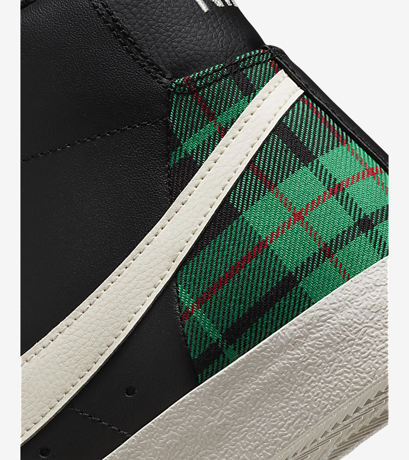 【国内 1/15 発売】ナイキ ブレーザー ミッド “ブラック/タータンチェック” (NIKE BLAZER MID “Black/Tartan Check”) [DV0796-001]