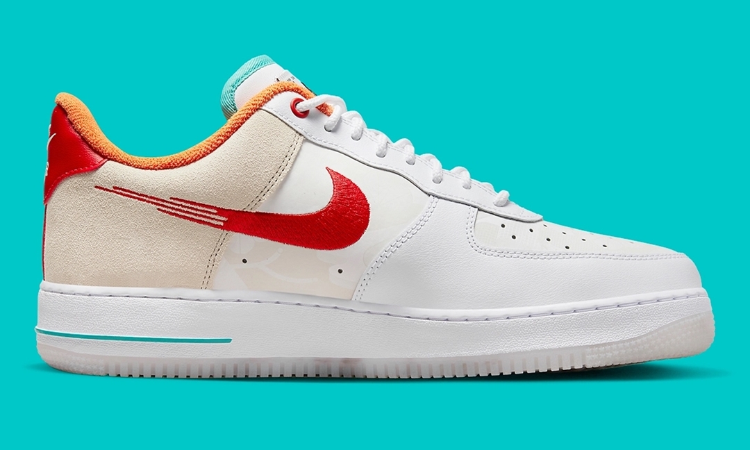 2022年 発売予定！ナイキ エア フォース 1 ロー “ジャストドゥイット/ホワイト/レッド/ティール” (NIKE AIR FORCE 1 LOW “Just Do It/White/Red/Teal”) [FD4205-161]