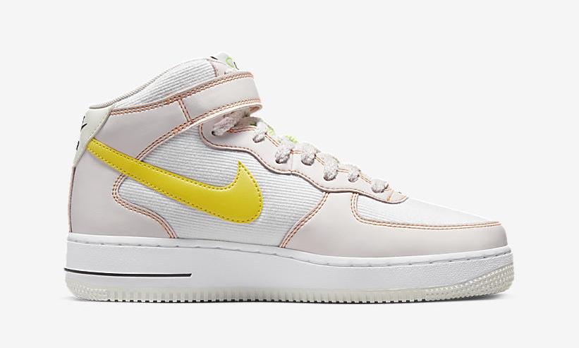 2022年 発売予定！ナイキ エア フォース 1 ミッド “フィールラブ/ホワイト/イエロー” (NIKE AIR FORCE 1 LOW “Feel Love/White/Yellow”) [FD0869-100]