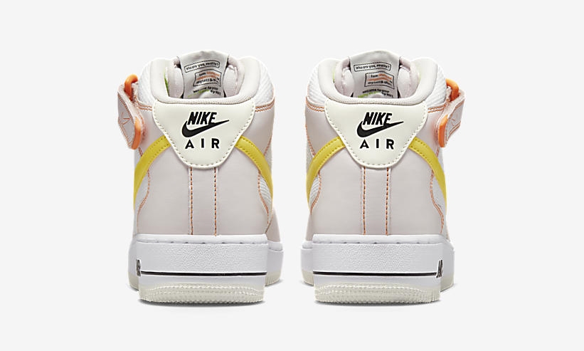 2022年 発売予定！ナイキ エア フォース 1 ミッド “フィールラブ/ホワイト/イエロー” (NIKE AIR FORCE 1 LOW “Feel Love/White/Yellow”) [FD0869-100]