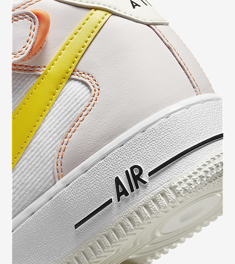 2022年 発売予定！ナイキ エア フォース 1 ミッド “フィールラブ/ホワイト/イエロー” (NIKE AIR FORCE 1 LOW “Feel Love/White/Yellow”) [FD0869-100]