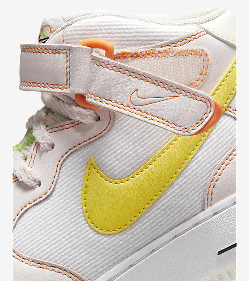 2022年 発売予定！ナイキ エア フォース 1 ミッド “フィールラブ/ホワイト/イエロー” (NIKE AIR FORCE 1 LOW “Feel Love/White/Yellow”) [FD0869-100]