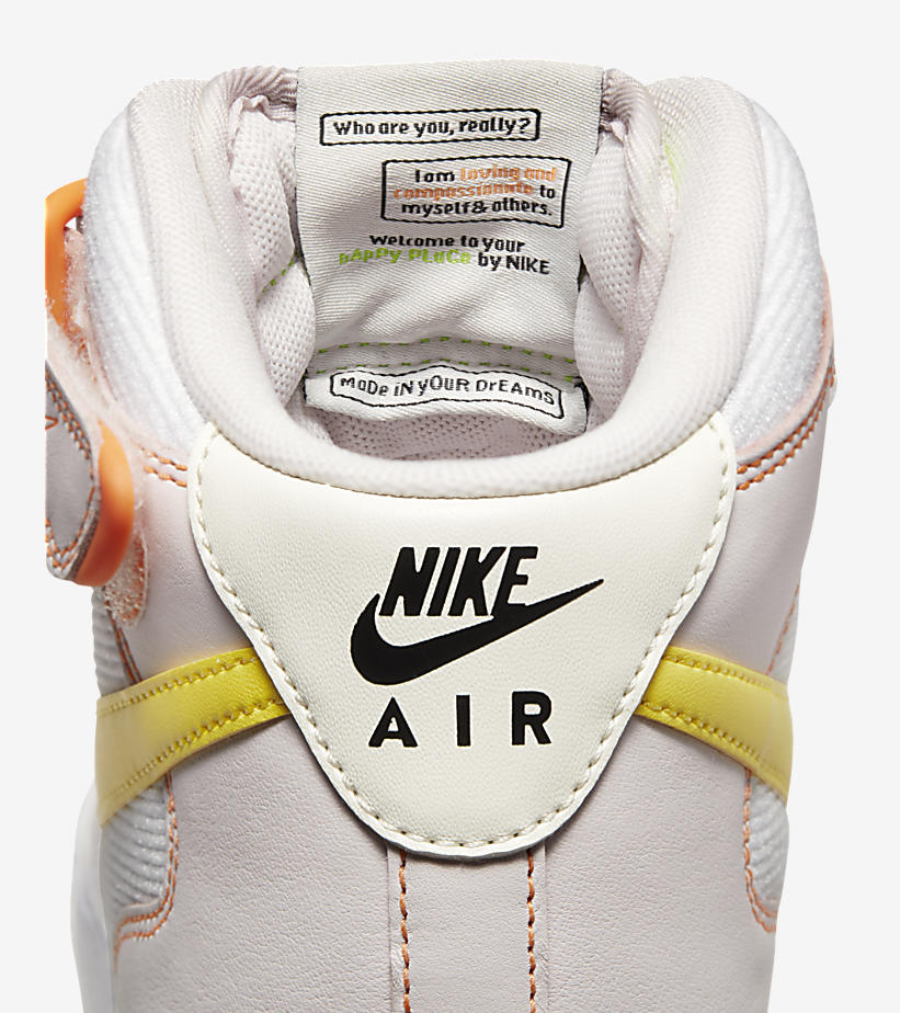 2022年 発売予定！ナイキ エア フォース 1 ミッド “フィールラブ/ホワイト/イエロー” (NIKE AIR FORCE 1 LOW “Feel Love/White/Yellow”) [FD0869-100]