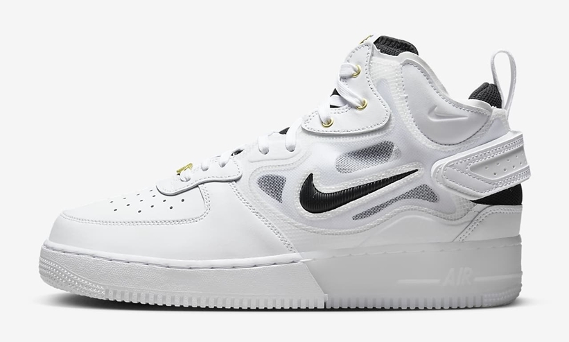 【国内近日発売】ナイキ エア フォース 1 リアクト ミッド “40周年/ホワイト” (NIKE AIR FORCE 1 REACT MID “40th/White”) [DQ7668-100]