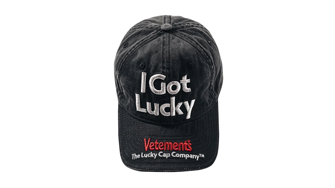 VETEMENTS 2022 F/W “I GOT LUCKY CAP – WORLD EXCLUSIVE”が10/9 発売 (ヴェトモン 2022年 秋冬)