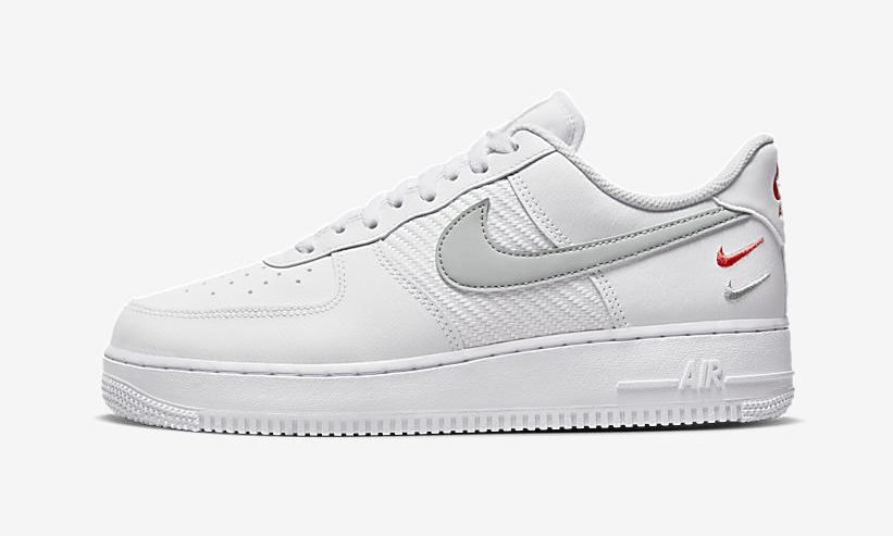 2022年 発売予定！ナイキ エア フォース 1 07 ロー “ホワイト/グレー/レッド” (NIKE AIR FORCE 1 07 LOW “White/Grey/Red”) [FD0666-100]