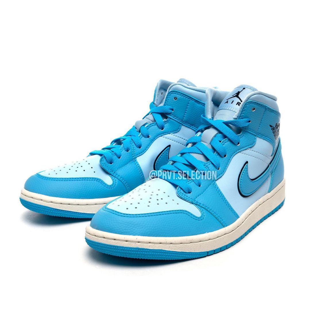 【国内 12/27 発売】ナイキ エア ジョーダン 1 ミッド “ユニバーシティブルー” (NIKE AIR JORDAN 1 MID “University Blue”) [DV1302-400]