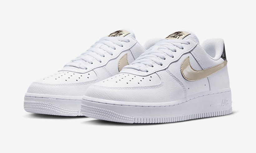 2022年 発売予定！ナイキ エア フォース 1 ロー “パテントスウッシュ/ホワイト” (NIKE AIR FORCE 1 LOW “Patent Swoosh/White”) [FD9873-100]