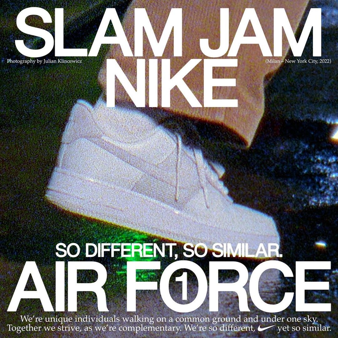 【海外 2022/12/10、国内 2023/1/17 発売】Slam Jam × NIKE AIR FORCE 1 LOW SP “Black/White” (スラムジャム ナイキ エア フォース 1 ロー SP “ブラック/ホワイト”) [DX5590-001/DX5590-100]